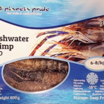 Raw fresh water shrimp 6-8 HOSO 1Kg